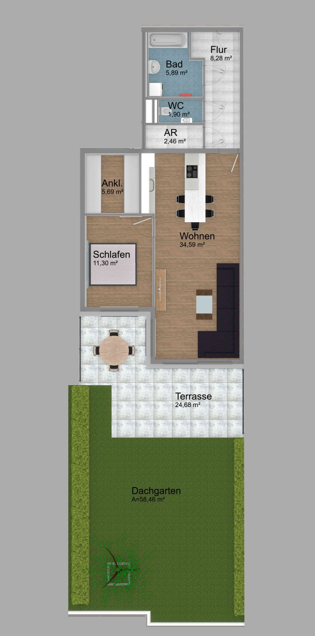 Wohnungsplan Wohnung 4 Projekt Altenmarkt marktraum 2