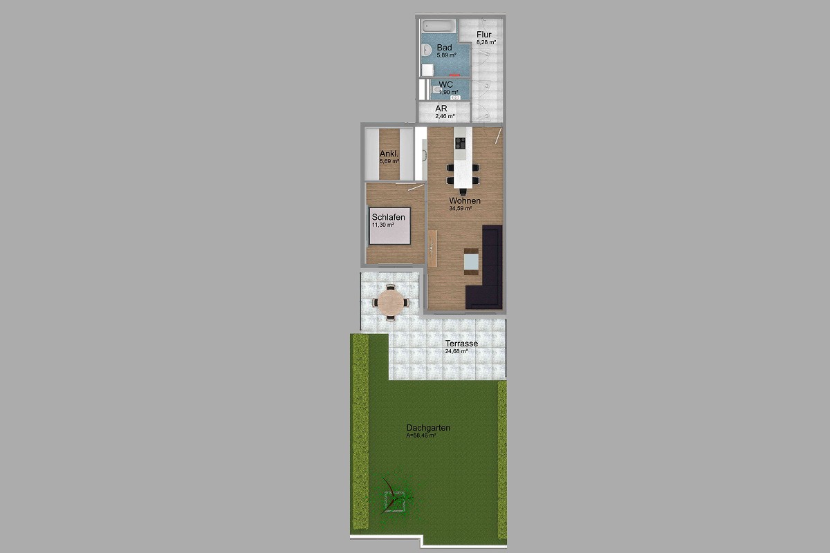 Grundriss Wohnung 4
